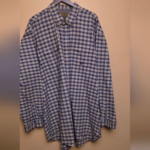 Roper Blue and White Plaid Men's Shirt